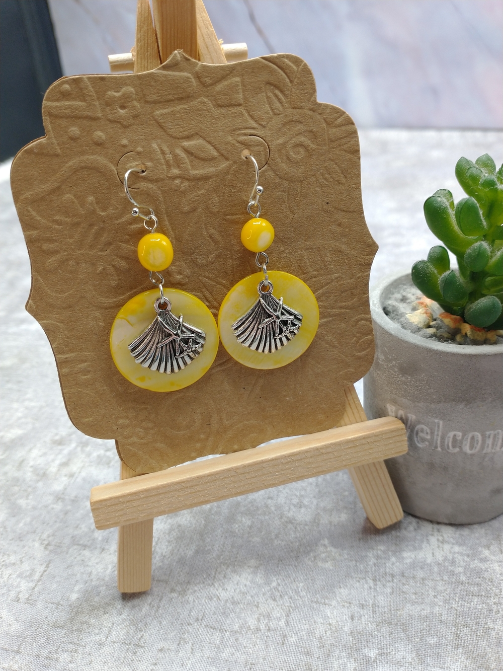 New Handmade Genuine Mother of Pearl Earrings